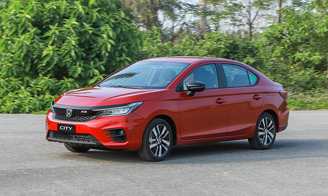 xe Honda City màu đỏ