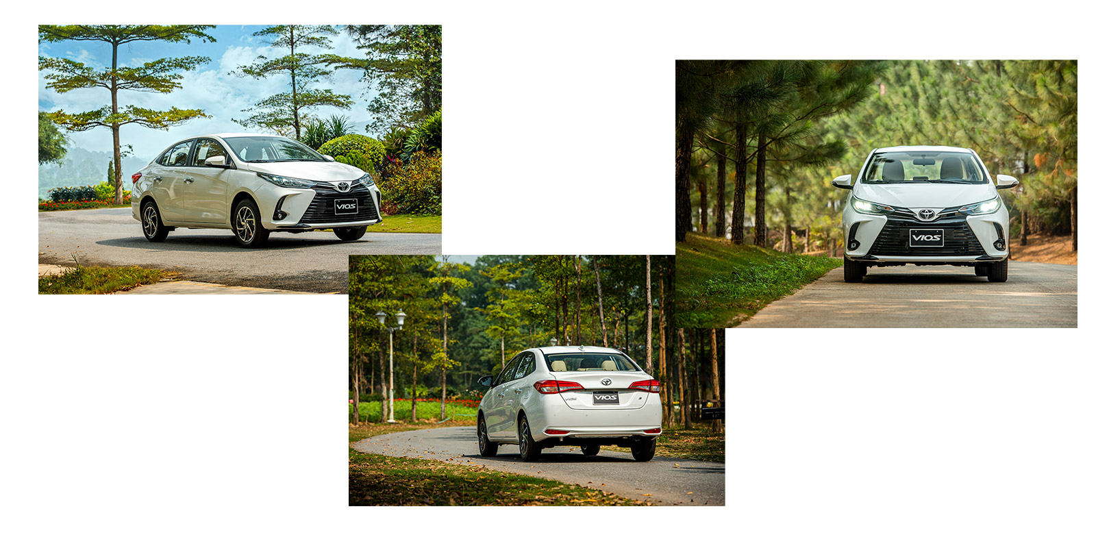 ngoại thất xe Vios G 2023 màu trắng