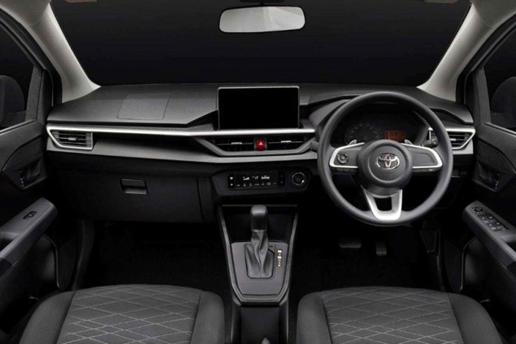 nội thất màu đen ghế lái xe Toyota Wigo 2023