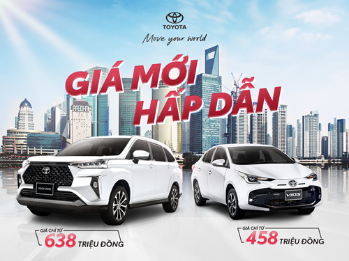 ưu đãi mới về giá bán xe Toyota Veloz Cross và Vios tại Toyota Mỹ Đình