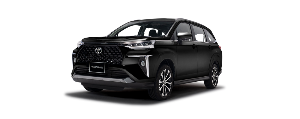 xe Veloz Cross màu đen 7 chỗ gầm cao